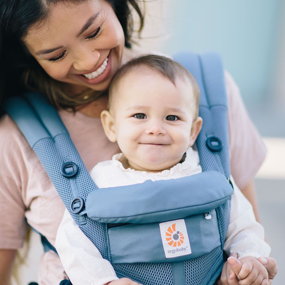 Ergobaby OMNI 360 ორიგინალი კენგურუ /  All-In-One Cool Air Mesh Blue